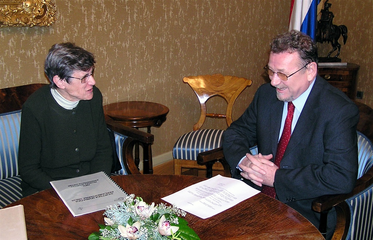 Anka Mandušić u Hrvatskom saboru